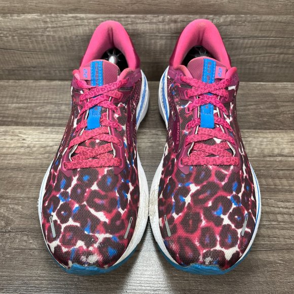 Brooks Adrenaline GTS 22 Pink Leopard Womens US Size 10 EUR 42 Running Shoes - Picture 2 of 15